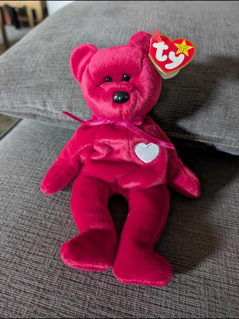 RARE TY 1998/1999 Beanie Baby VALENTINA Bear  Collectible, Multiple Errors
